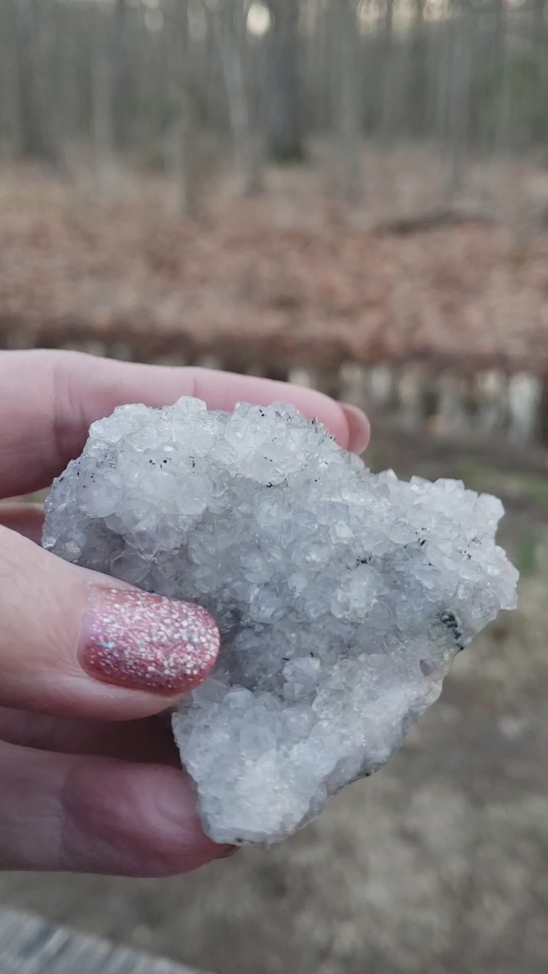 Natural amethyst pine cluster video AM12