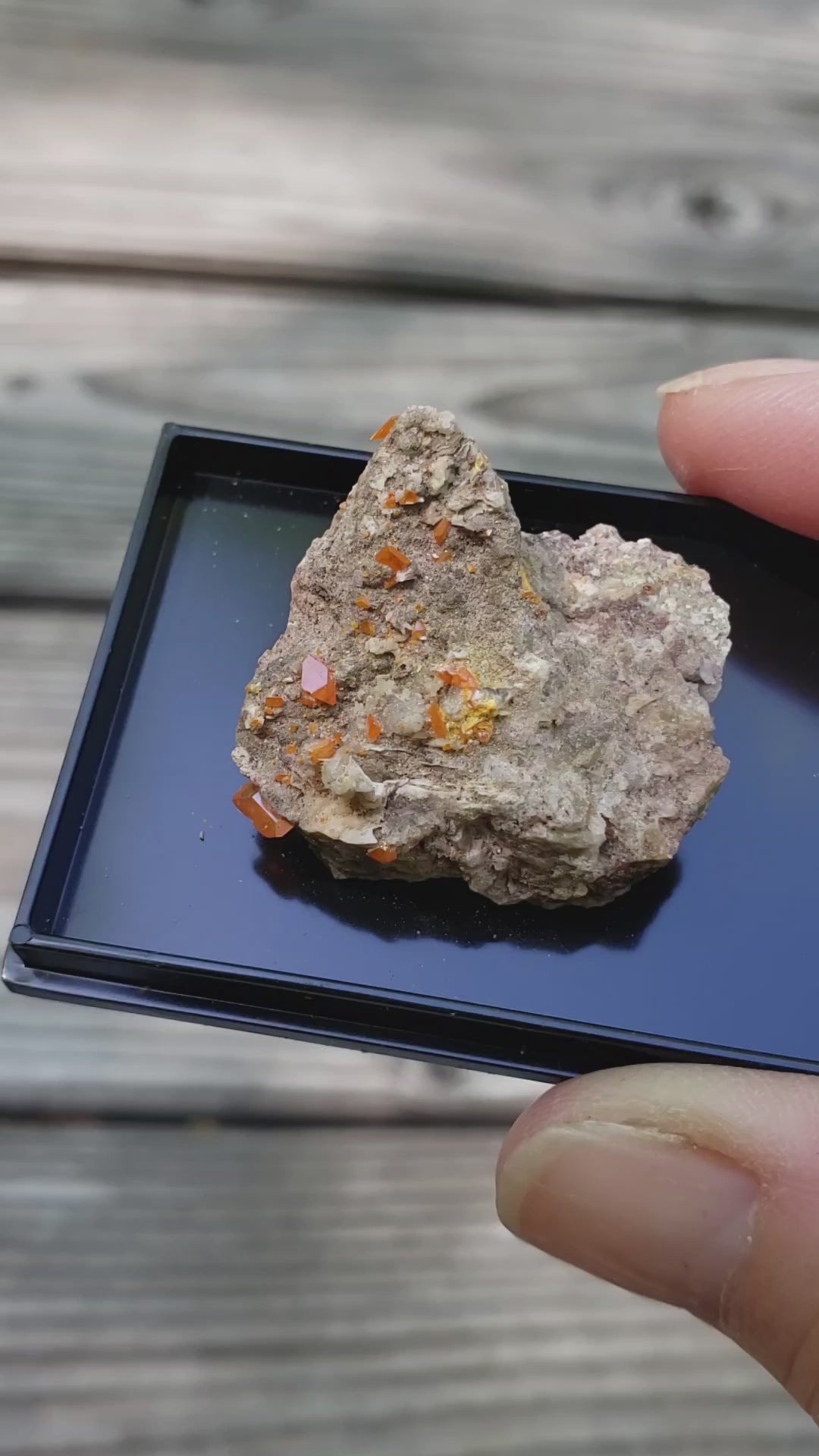 Red Cloud Wulfenite Perky Box Thumbnail Video sp229