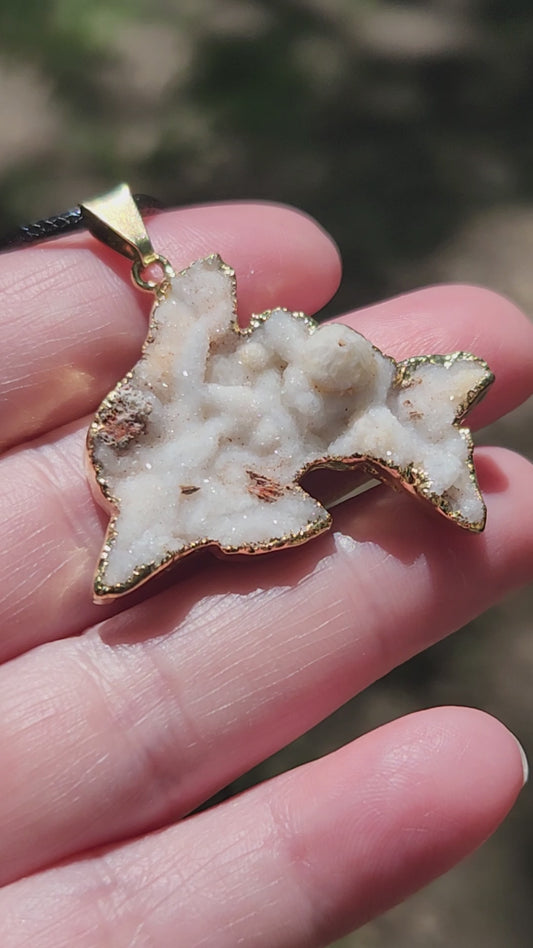 Druzy Dolphin Necklace ItemJL133