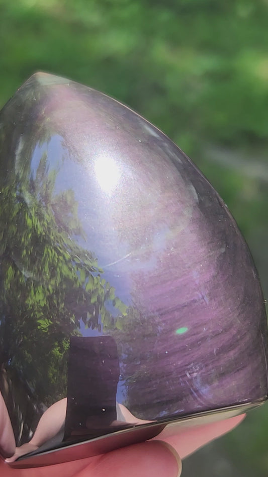 Rainbow Obsidian Flame Free Form Purple Flash ItemFF135