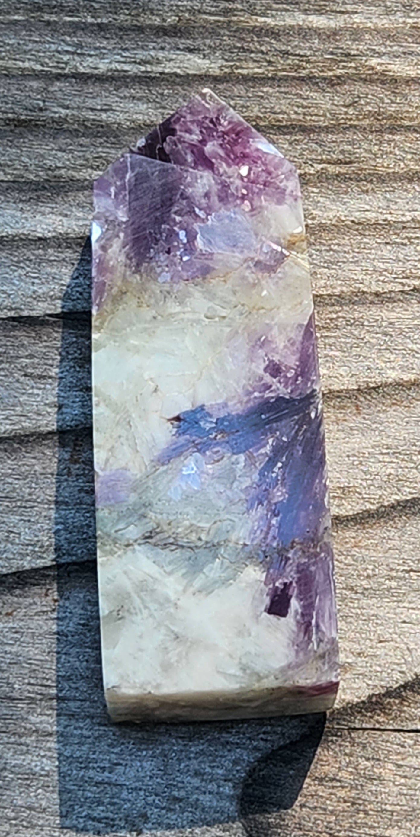 Collector lepidolite mini tower crystal suitable for display or study, CV316