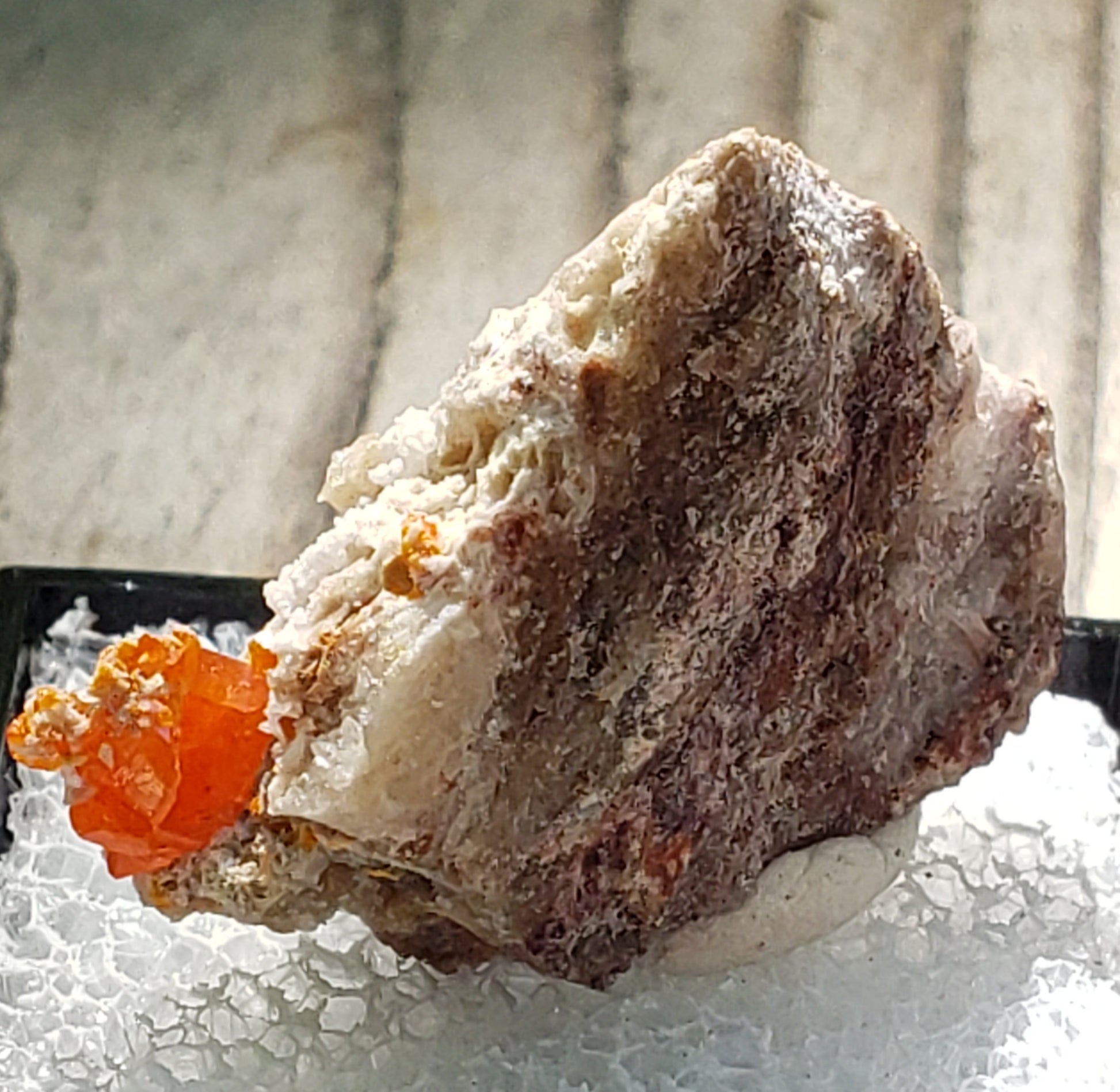 Red Cloud Wulfenite on Matrix, Arizona, Thumbnail. SP222-01