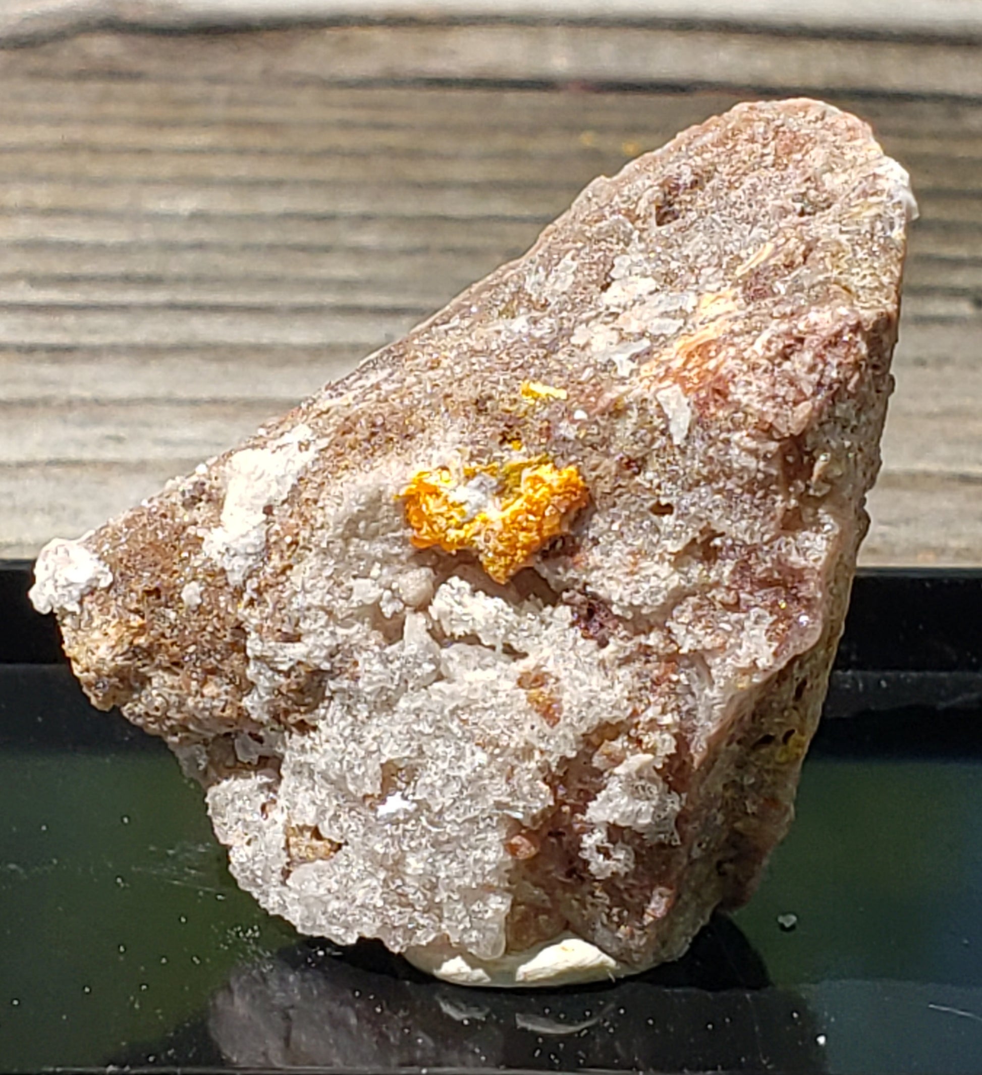 Red Cloud Wulfenite on Matrix, Arizona, Perky Box. sp223