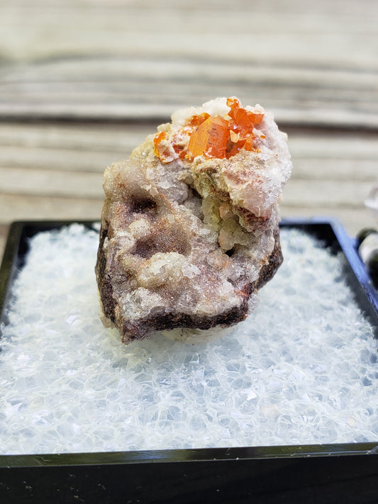 Red Cloud Wulfenite on Matrix, Arizona, Thumbnail. SP224