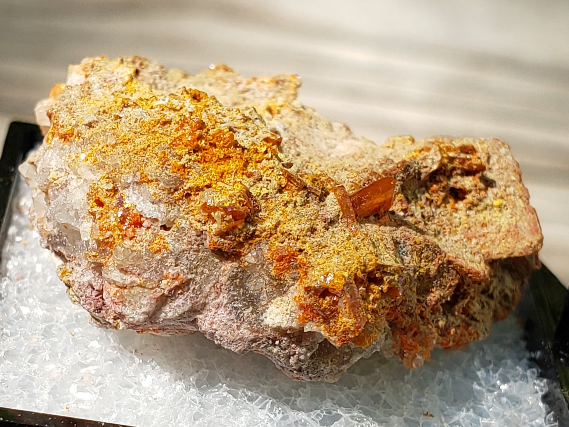 Red Cloud Wulfenite on Matrix, Arizona, Thumbnail. SP225