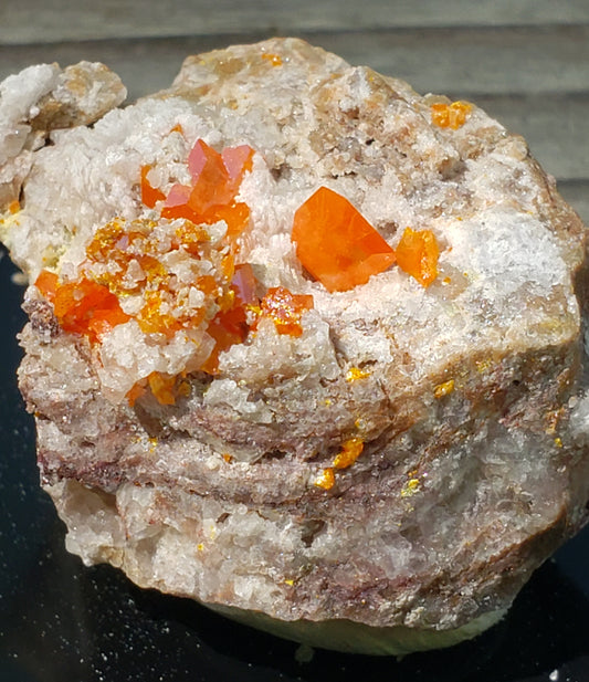 Red Cloud Wulfenite on Matrix, Arizona, Thumbnail. SP226