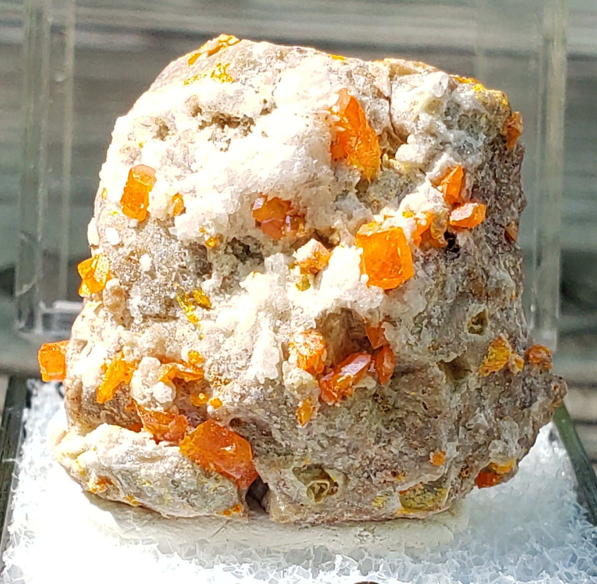 Red Cloud Wulfenite on Matrix, Arizona, Thumbnail. SP232-1