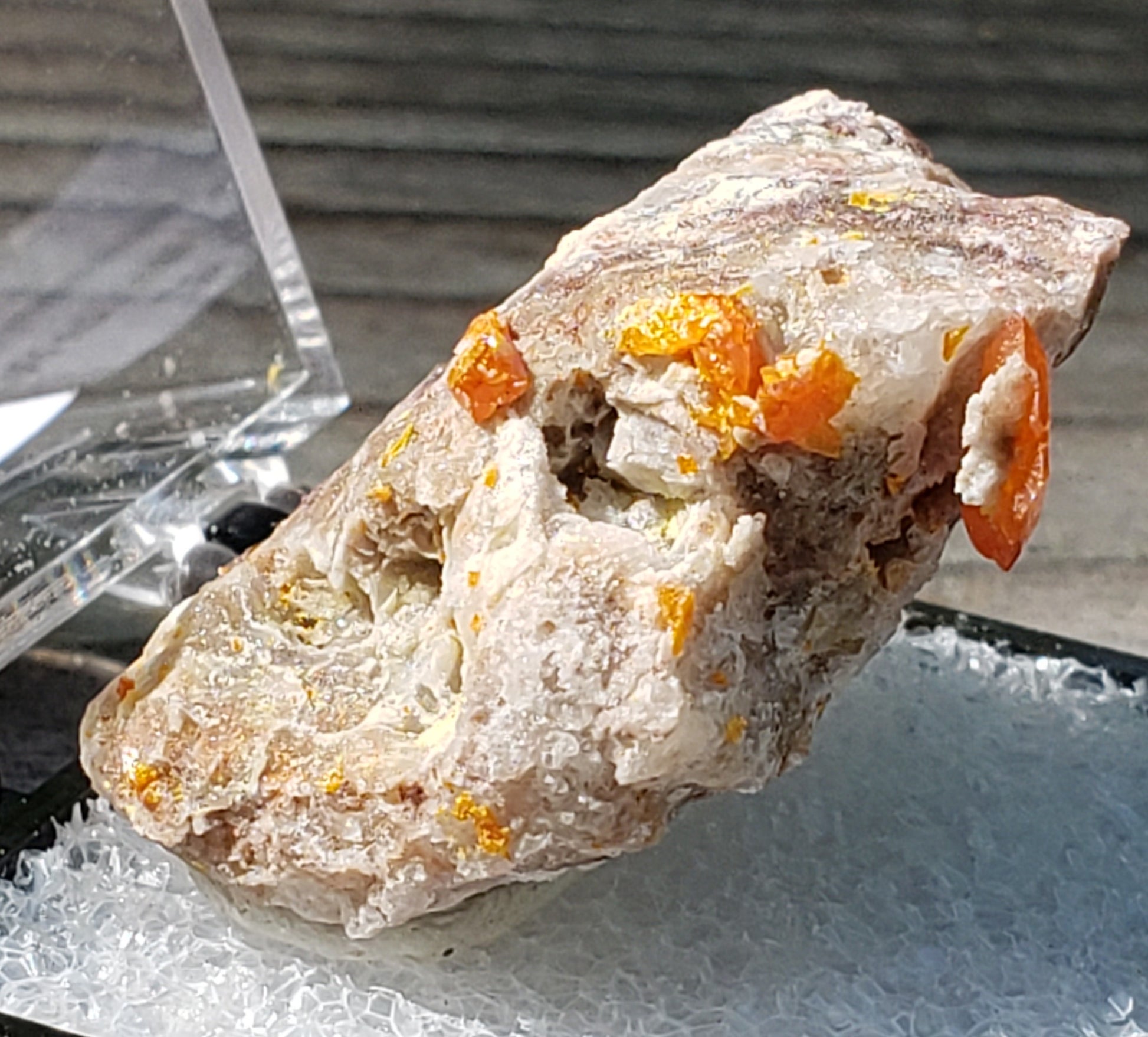 Red Cloud Wulfenite on Matrix, Arizona, Thumbnail. SP233-1