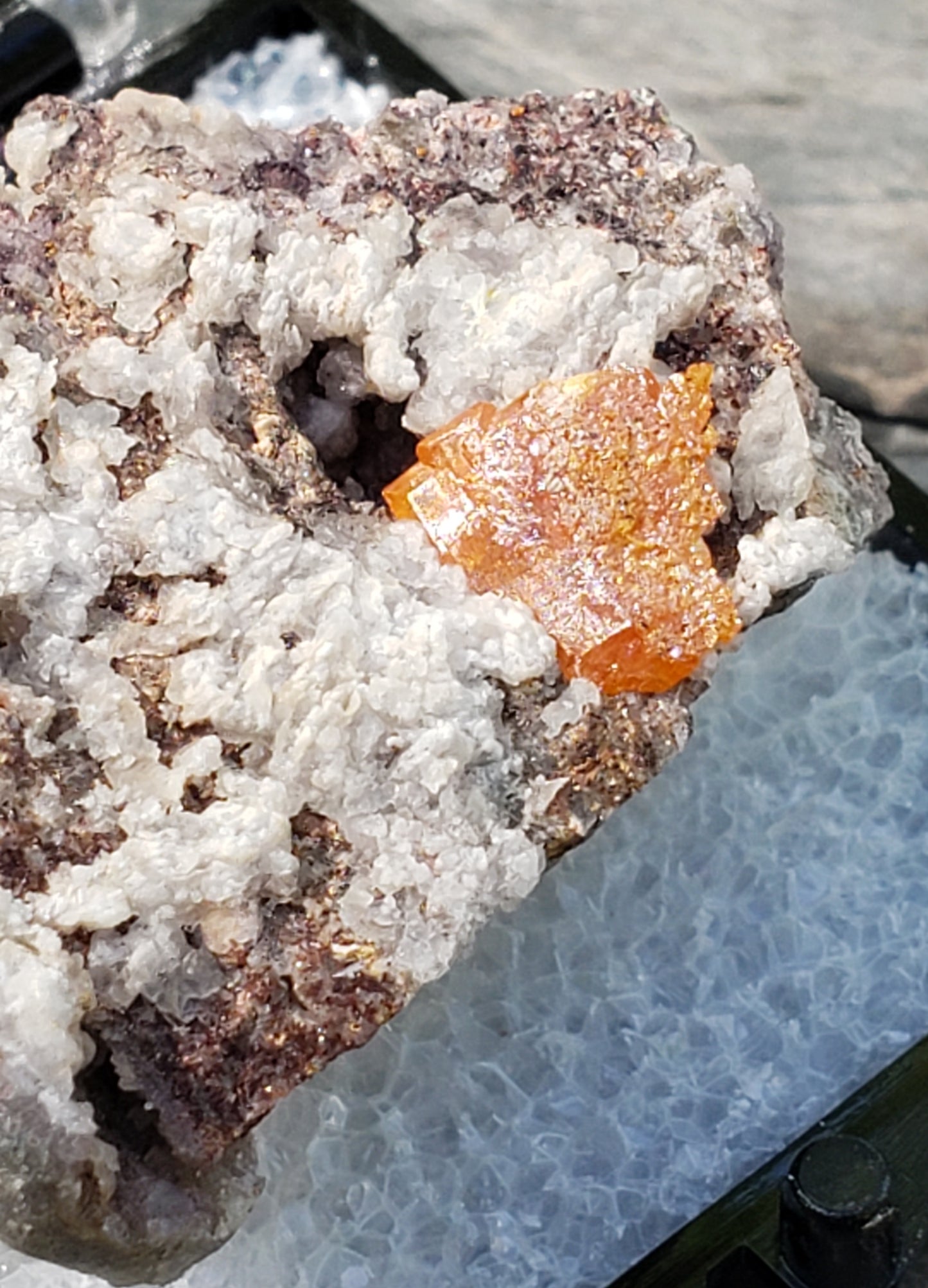 Red Cloud Wulfenite on Matrix, Arizona, Thumbnail. SP235-2