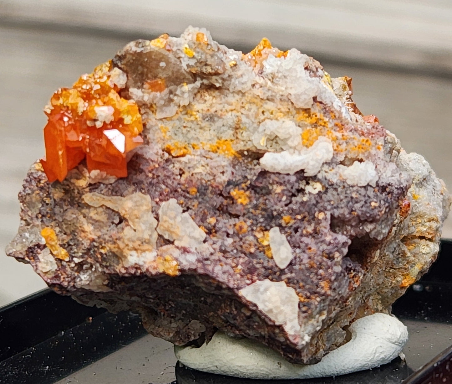 Red Cloud Wulfenite on Matrix, Arizona, Thumbnail. SP244-4