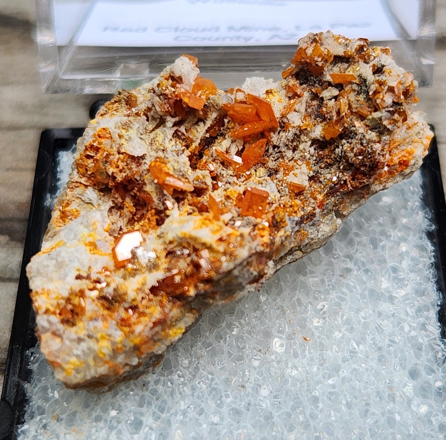 Red Cloud Wulfenite on Matrix, Arizona, Thumbnail. SP248-4