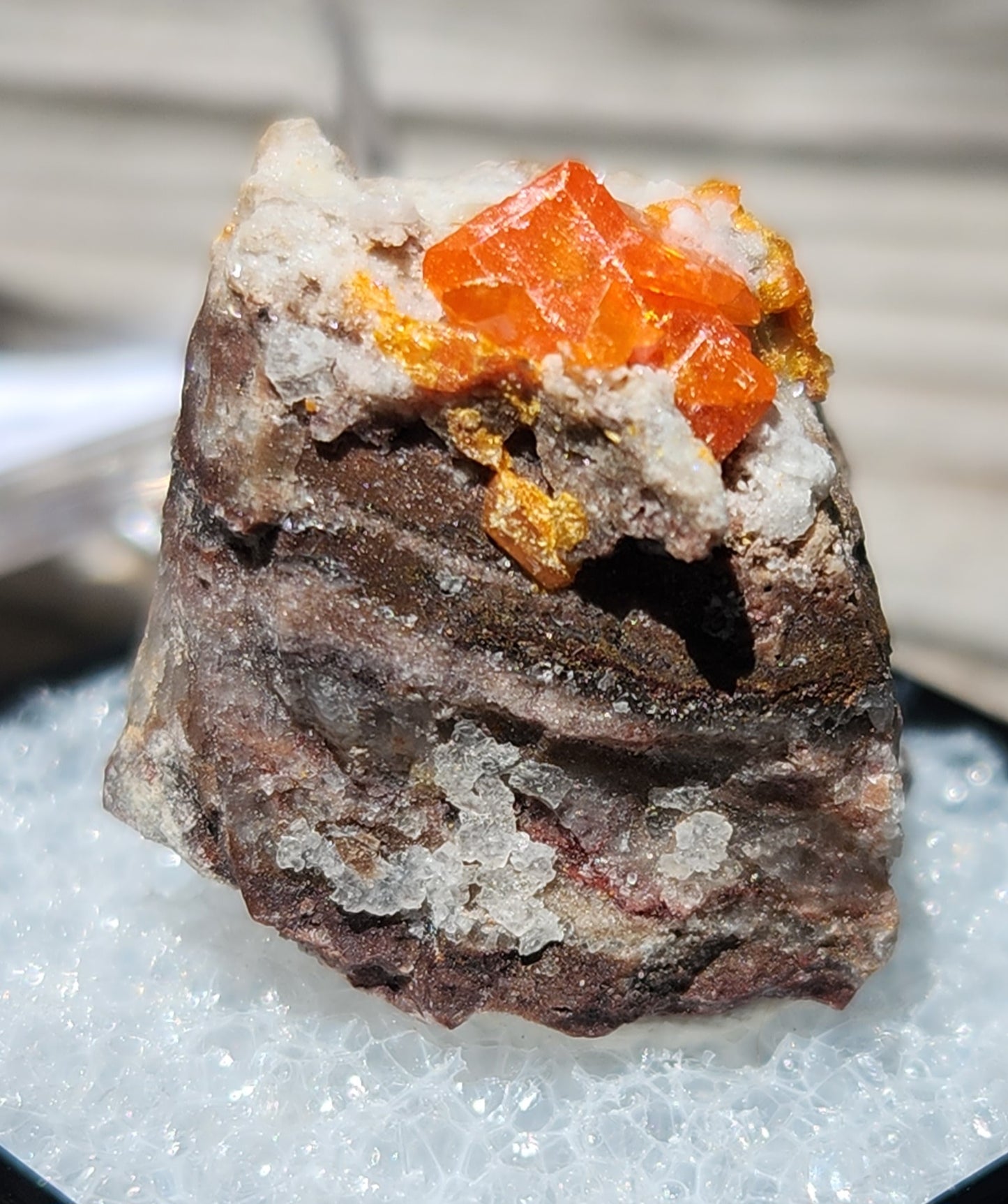 Red Cloud Wulfenite on Matrix, Arizona, Thumbnail. SP250-1