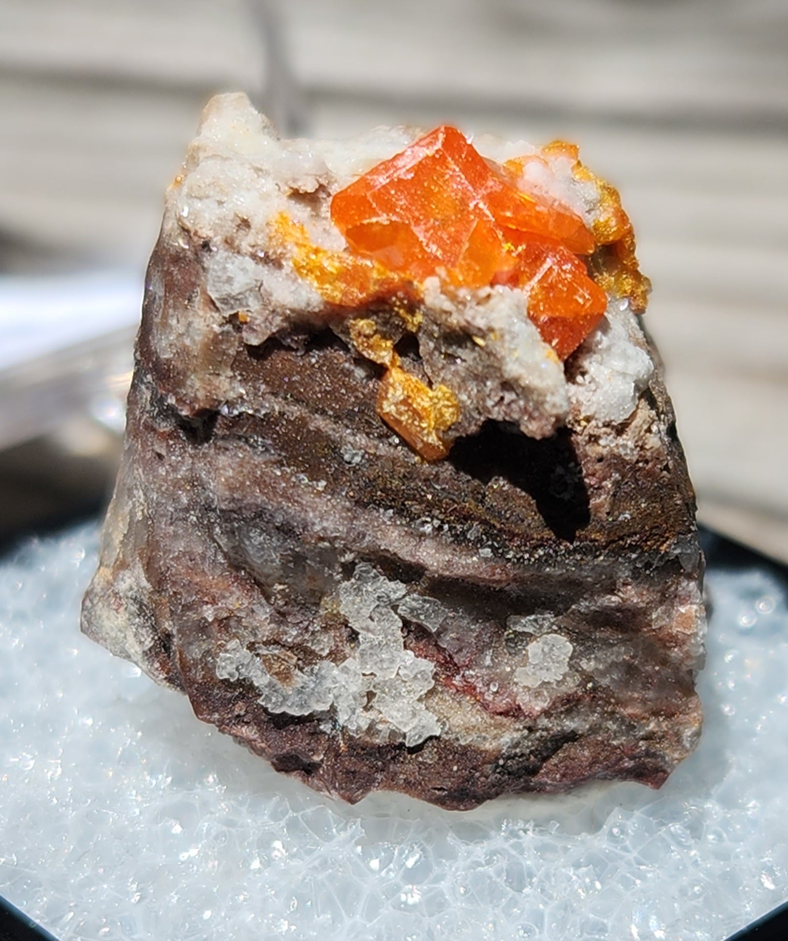 Red Cloud Wulfenite on Matrix, Arizona, Thumbnail. SP250-1