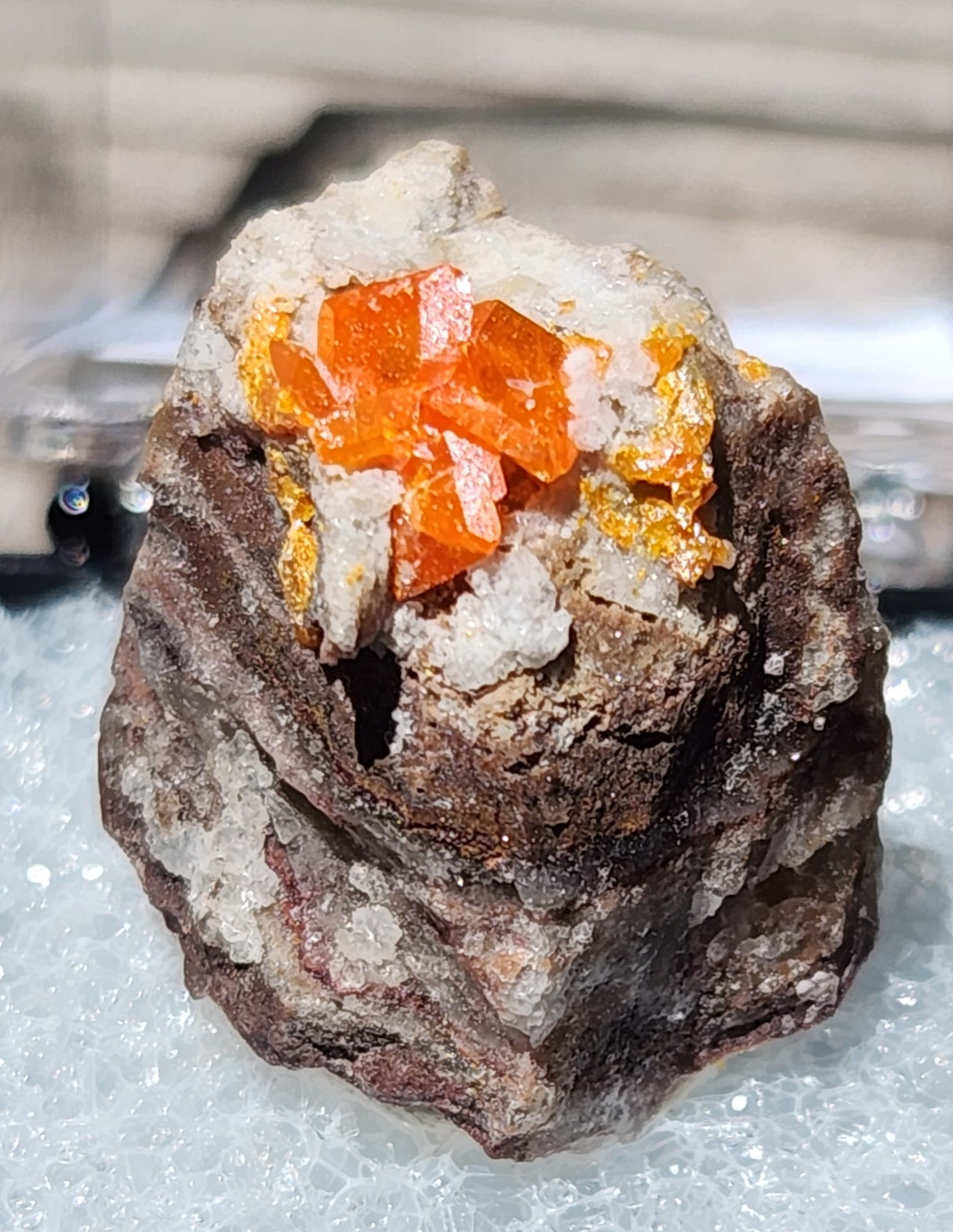 Red Cloud Wulfenite on Matrix, Arizona, Thumbnail. SP250-2