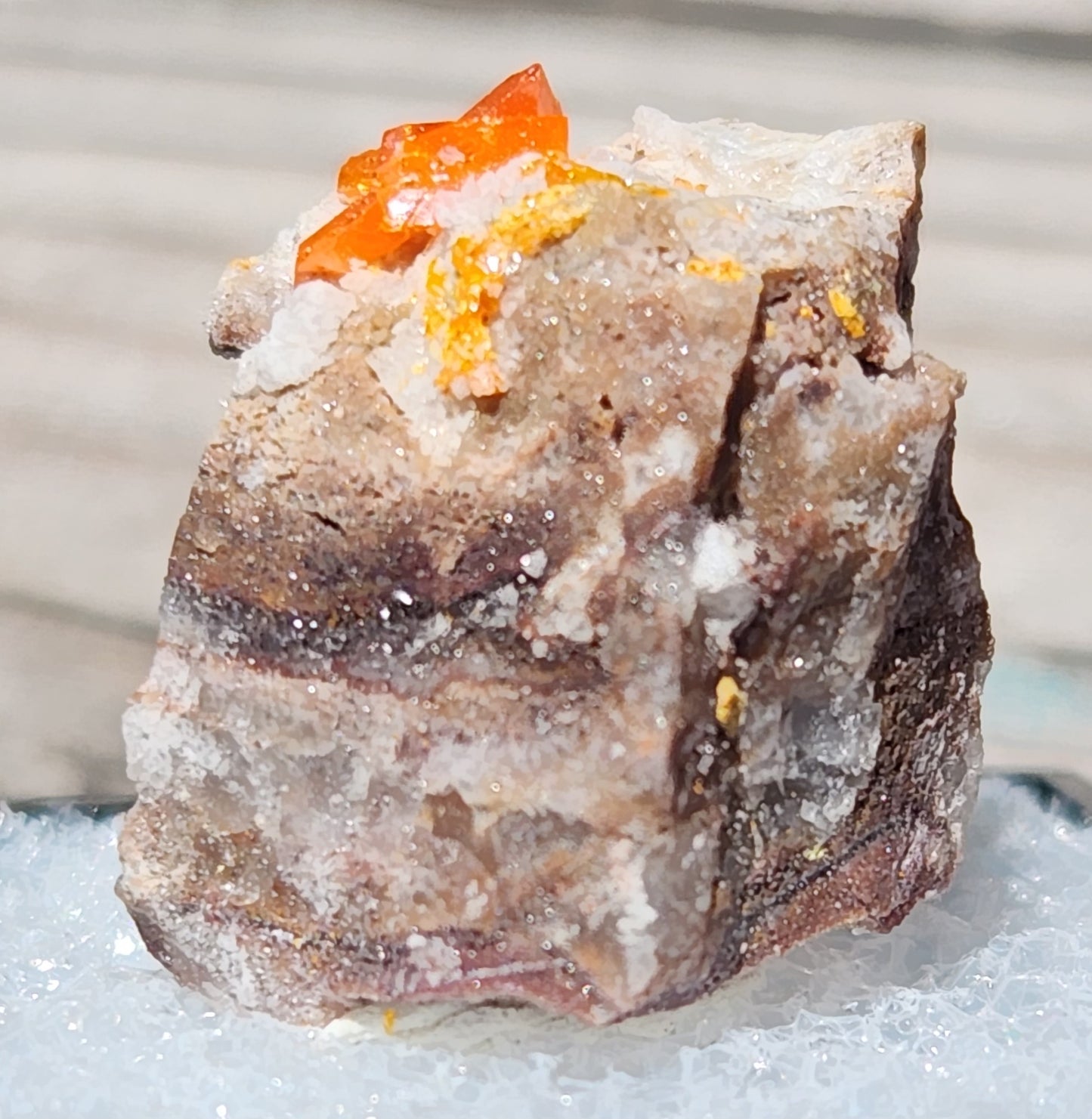 Red Cloud Wulfenite on Matrix, Arizona, Thumbnail. SP250-3