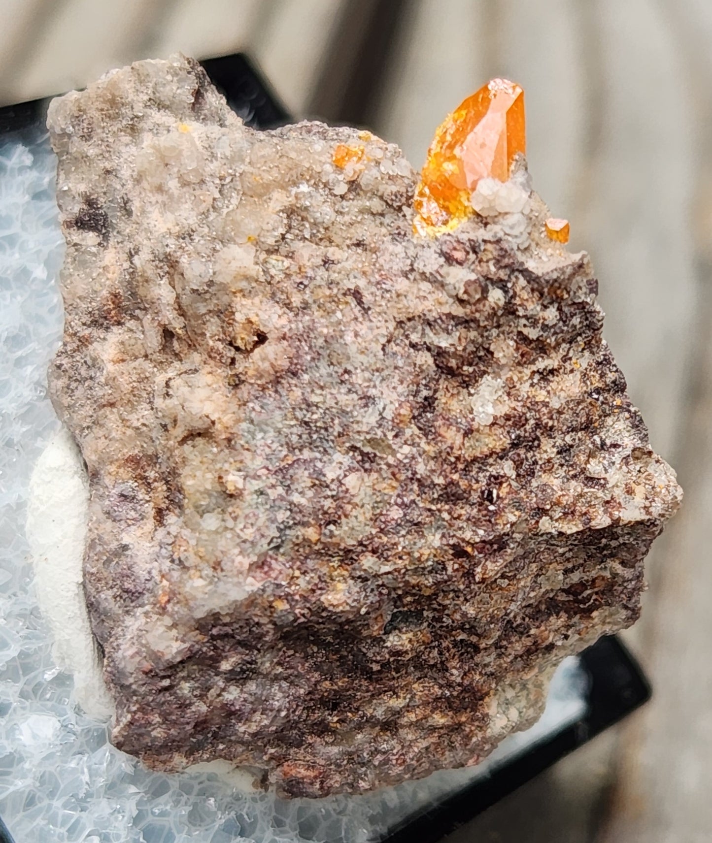 Red Cloud Wulfenite on Matrix, Arizona, Thumbnail. SP257-3
