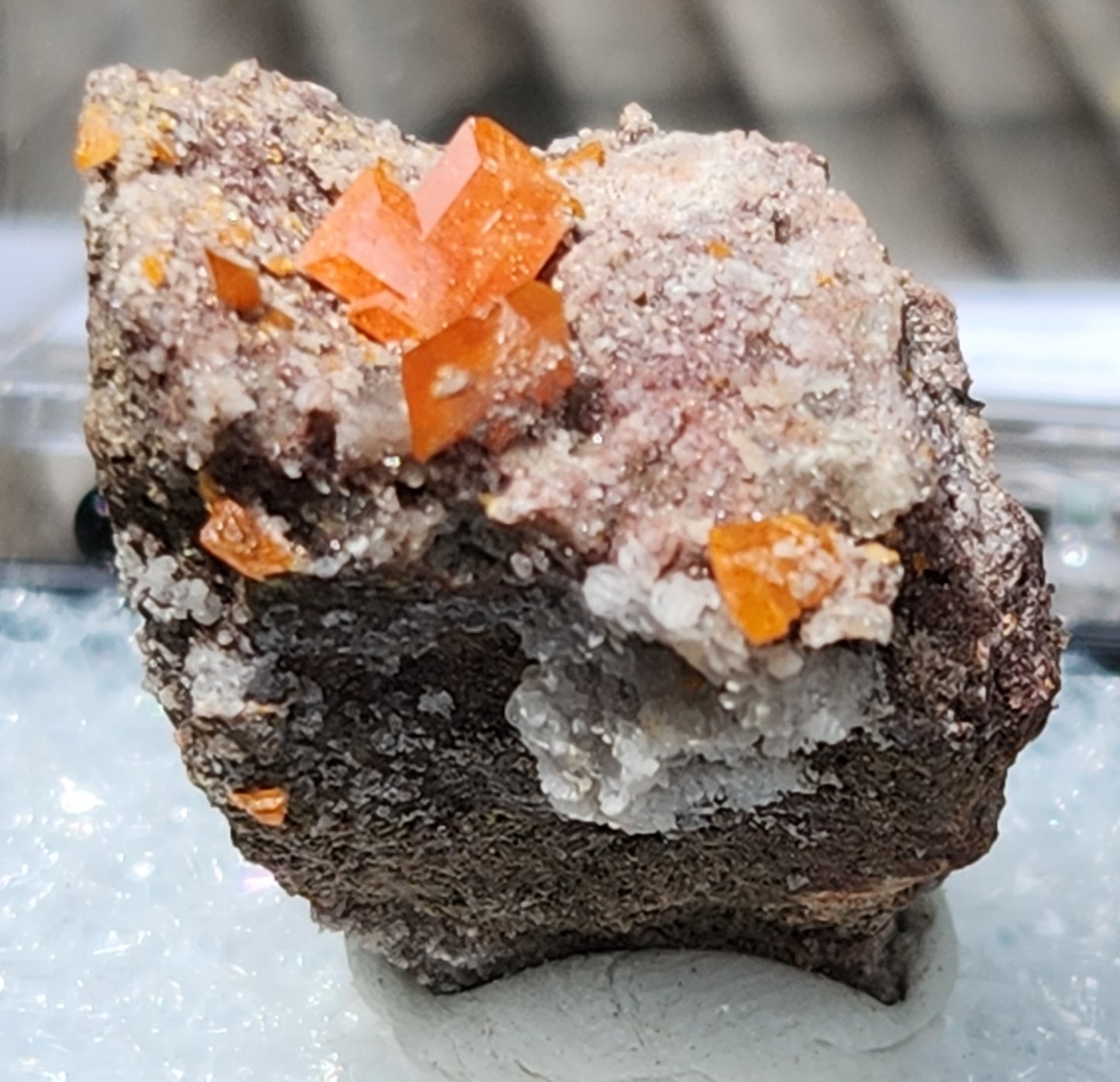 Red Cloud Wulfenite on Matrix, Arizona, Thumbnail. SP260-1