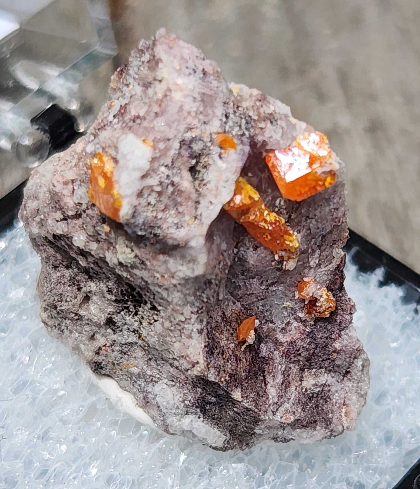 Red Cloud Wulfenite on Matrix, Arizona, Thumbnail. SP262