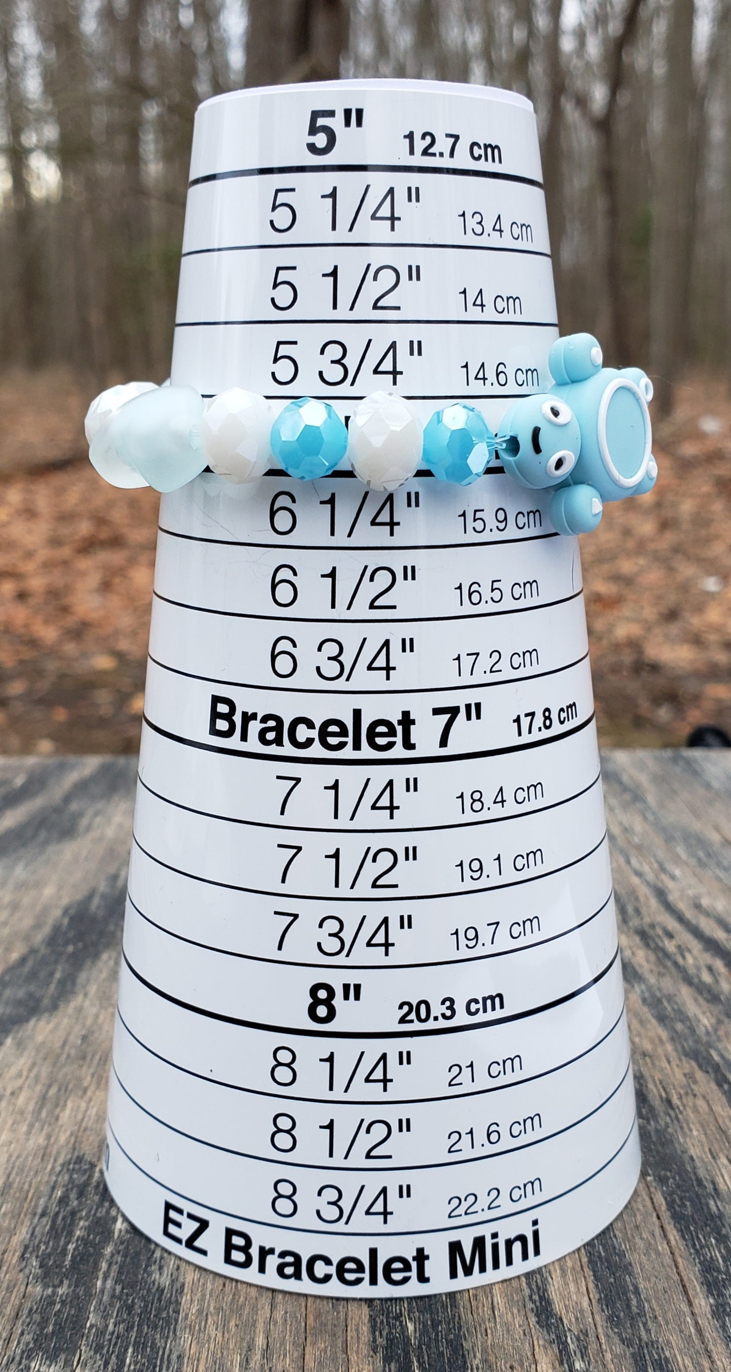 turtle bracelet on bracelet sizer