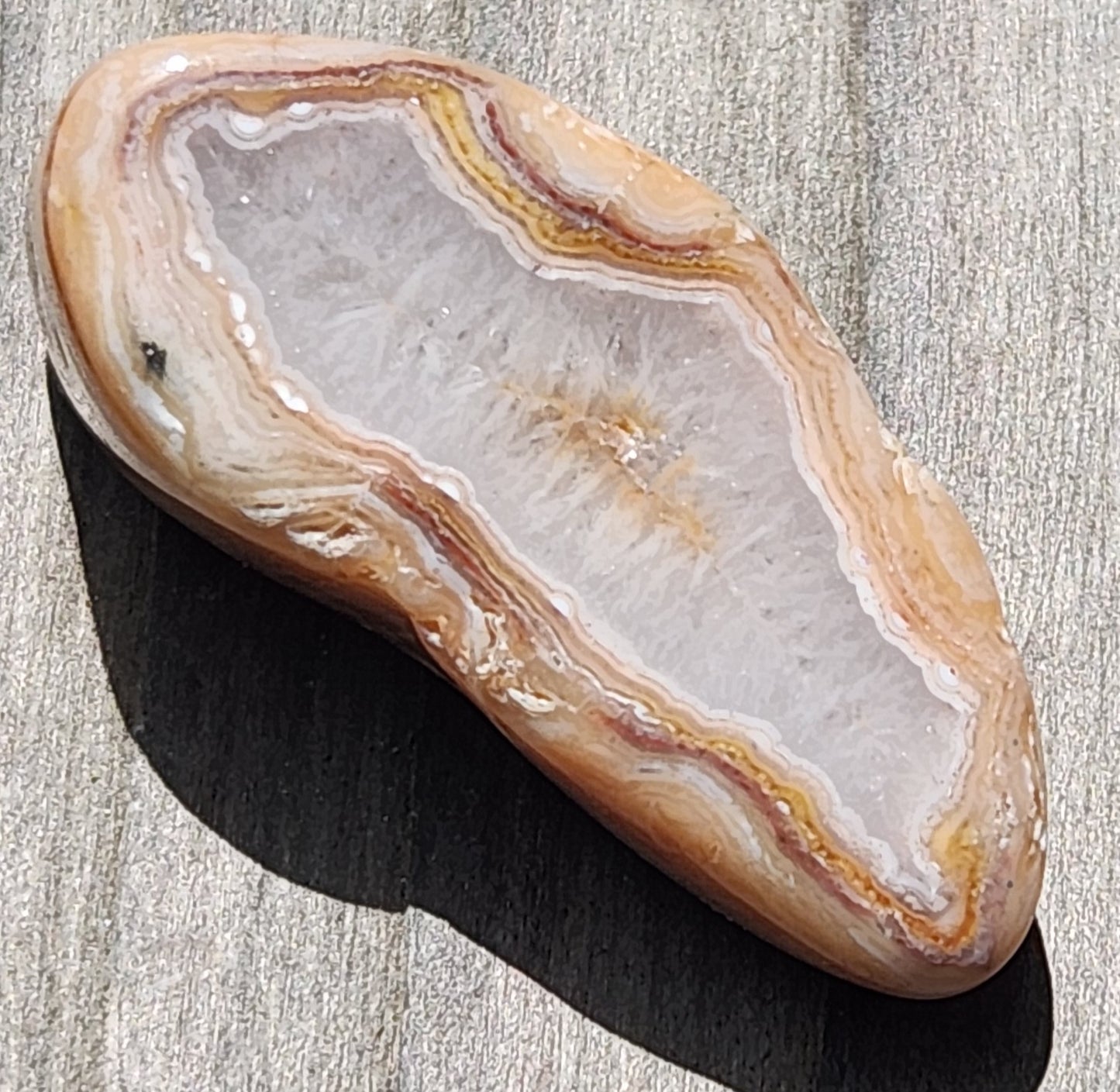 Elongated window style agate from Mexico TA272